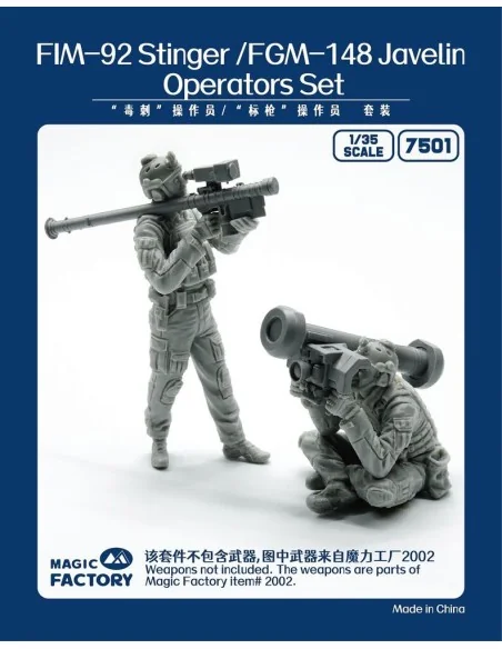 Stinger/Javelin Operators Set (Resin), 1/35 - Magic Factory 7501