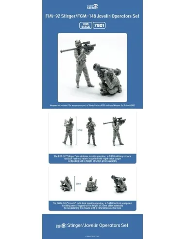Stinger/Javelin Operators Set (Resin), 1/35 - Magic Factory 7501
