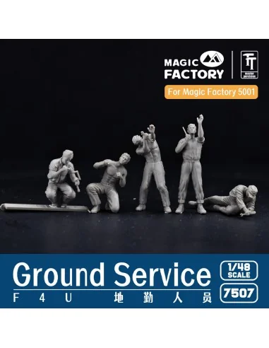 1/48 Ground Service Crew Set, 1/48 - Magic Factory 7507