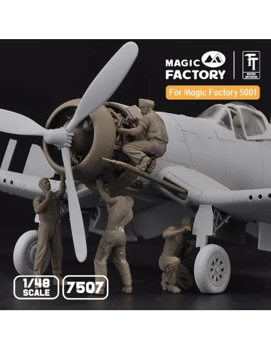 1/48 Ground Service Crew Set, 1/48 - Magic Factory 7507