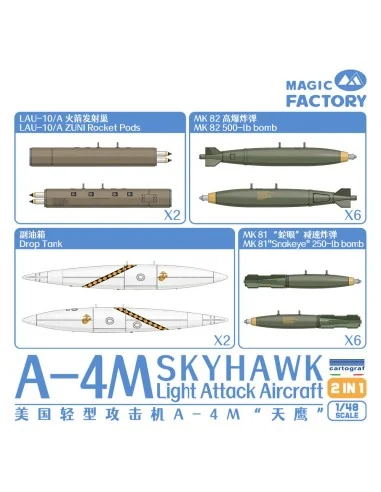 A-4M Skyhawk Light Attack Aircraft, 1/48 - Magic Factory 5002
