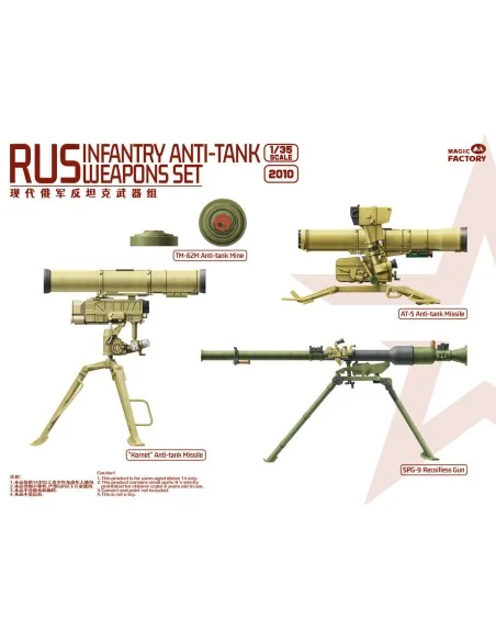 RUS Infantry Anti-tank Weapons Set, 1/35 - Magic Factory 2010