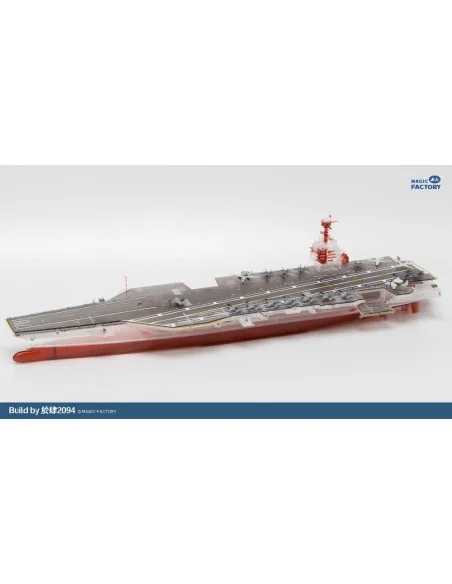 Clear Painted Colorful U.S. Navy Gerald R. Ford-class aircraft carr...