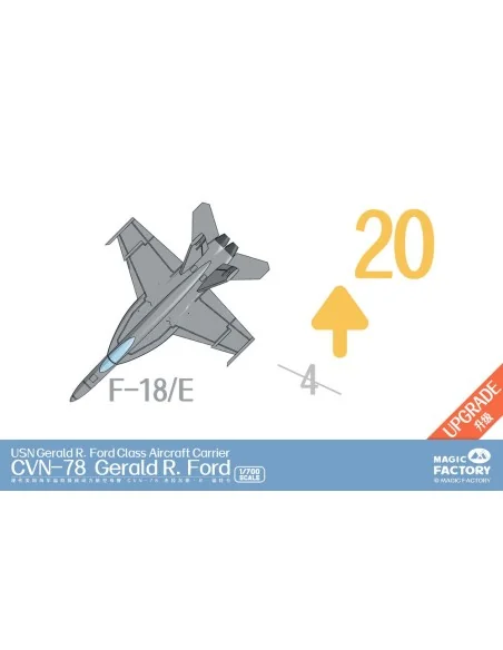 Clear Painted Colorful U.S. Navy Gerald R. Ford-class aircraft carr...