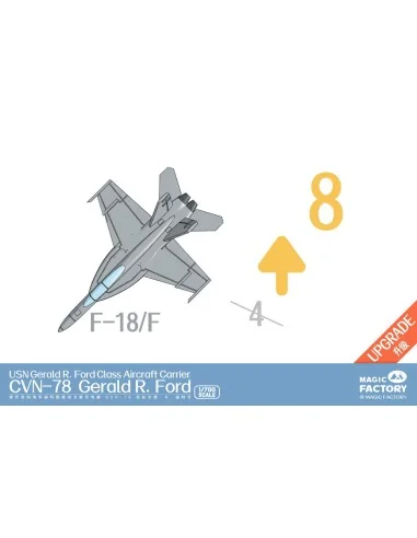 Clear Painted Colorful U.S. Navy Gerald R. Ford-class aircraft carr...