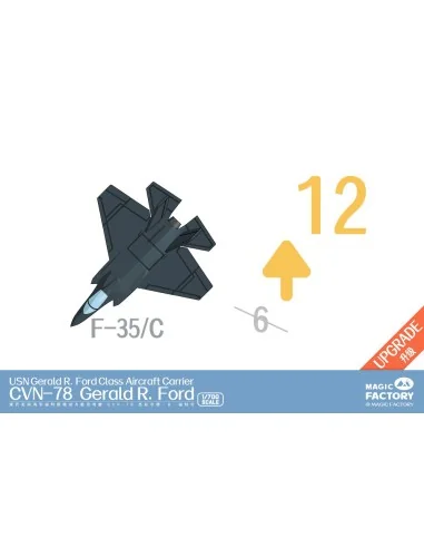 Clear Painted Colorful U.S. Navy Gerald R. Ford-class aircraft carr...