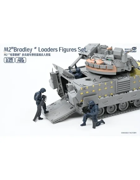 M2 Bradley Loaders Figures Set (incl. 3 figures, 1 set radio and pa...