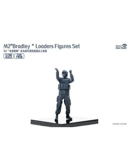 M2 Bradley Loaders Figures Set (incl. 3 figures, 1 set radio and pa...