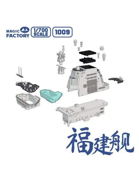 PLAN Type 003 Aircraft Carrier CV-18 Fujian (with painted deck), 1/...