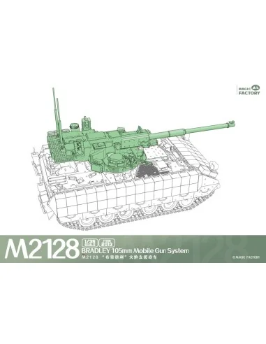 M2128 Bradley 105mm Mobile Gun System, 1/35 - Magic Factory 2013