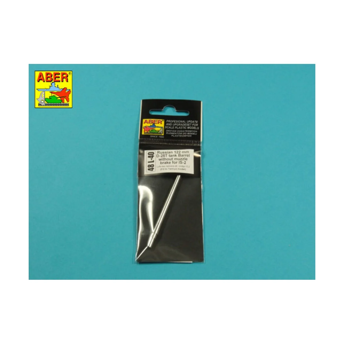 Russian 122 mm D-25T tank barrel for IS-2, 1/48 - Aber Models 48 L-40