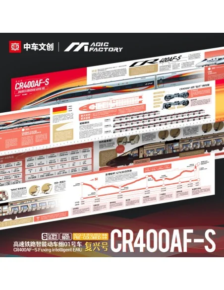 [NO_DESC] CR400AF-S Fuxing intelligent EMU (Cement-free and pre-col...