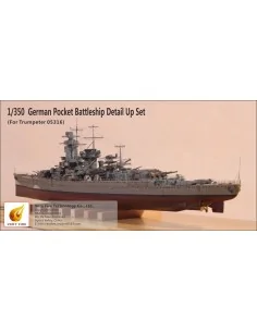 Admiral Graf Spee Detail Up Set(f.Trumpet (f.Trumpeter 05316), 1/35...