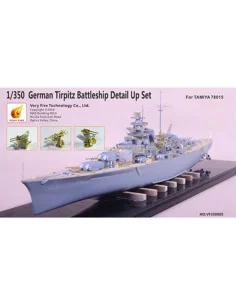 German Tripitz Battelship Deteil Up Set (for 78015 TA), 1/350 - Ver...