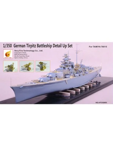 German Tripitz Battelship Deteil Up Set (for 78015 TA), 1/350 - Ver...