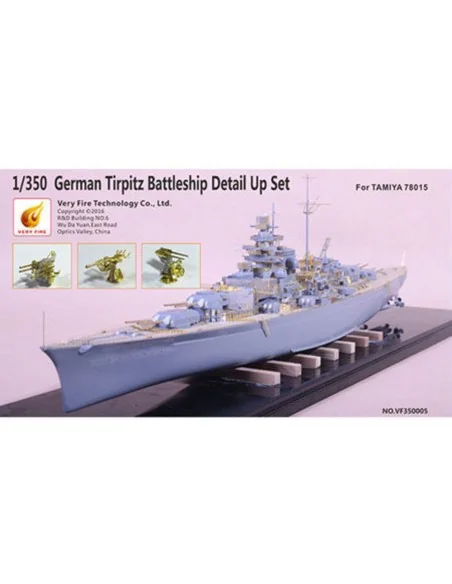 [NO_DESC] German Tripitz Battelship Deteil Up Set (for 78015 TA), 1...