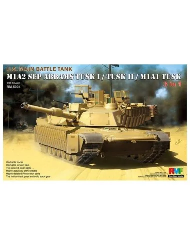 M1A2 SEP Abrams Tusk I/Tusk II/M1A1 Tusk, 1/35 - Rye Field Model 5004