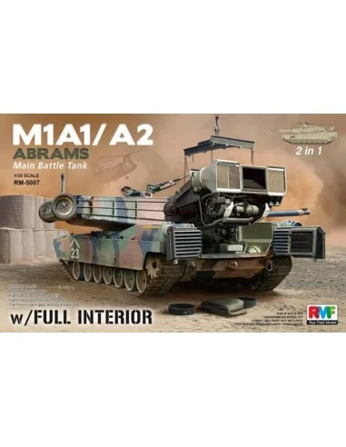 M1A1/ A2 Abrams w/Full Interior 2 in 1, 1/35 - Rye Field Model 5007