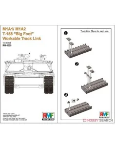 [NO_DESC] M1A1/ M1A2 T-158"Big Foot"Workable Track Link, 1/35 - Rye...