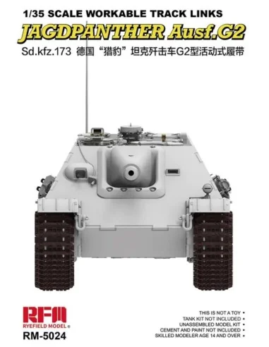 Workable Track Links for Jagdpanther, 1/35 - Rye Field Model 5024