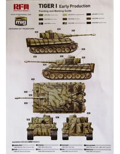 TIGER EARLY PRODUCTION W/FULL INTERIOR, 1/35 - Rye Field Model 5025