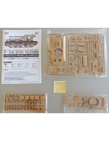 T-34/D-30 122MM SYRIAN SELF-PROPELLED HOWITZER, 1/35 - Rye Field Mo...