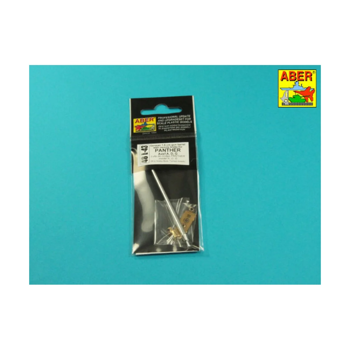 Barrel 7, 5cm KwK 42L/70 for German tank Panther, 1/48 - Aber Model...