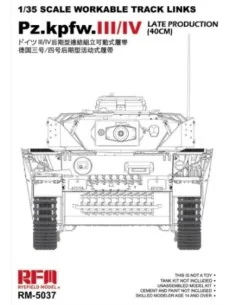 Workable track links for Pz.III/IV.late production (40cm), 1/35 - R...