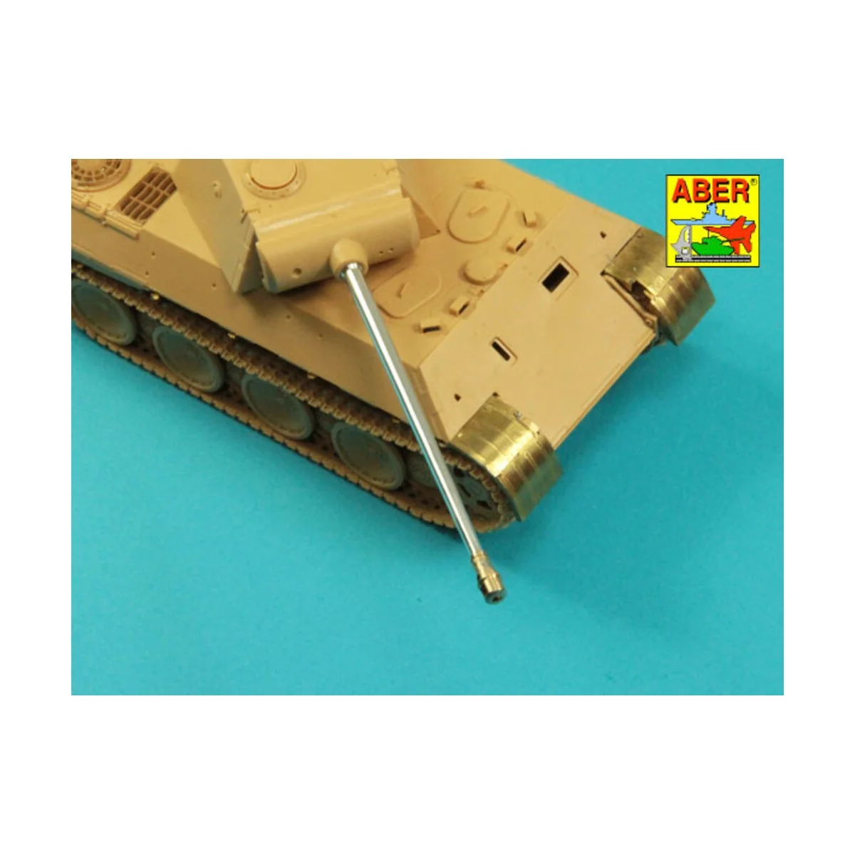 Barrel 7,5cm KwK 42L/70 for German tank Panther - Aber Models 48 L-43