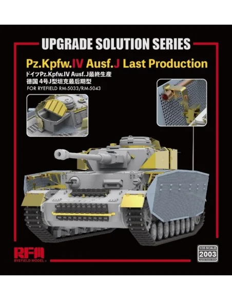 Upgrade set for 5033 & 5043 Pz.kpfw.IV Ausf.J, 1/35 - Rye Field Mod...