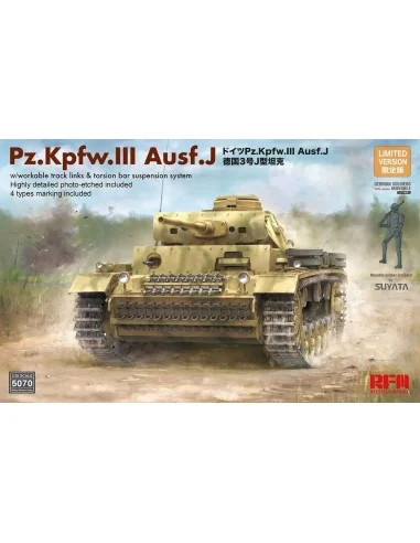 Pz. Kpfw. III Ausf. J w/workable track links, 1/35 - Rye Field Mode...