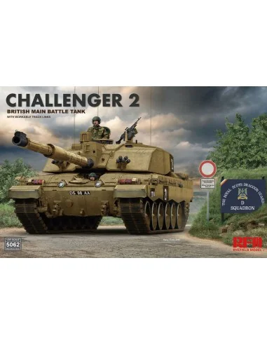 British main battle tank Challenger 2 w/workable track links, 1/35 ...
