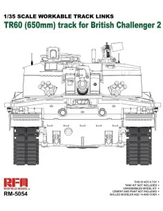 Workable track links for Challenger 2, 1/35 - Rye Field Model 5054