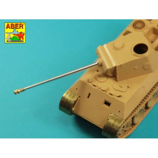 Barrel 7,5cm KwK 42L/70 for German tank Panther - Aber Models 48 L-43