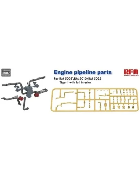 Engine pipeline parts for RM-5003 RM-5025, 1/35 - Rye Field Model 2007
