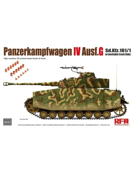 Pz.kpfw.IV Ausf.G without interior, 1/35 - Rye Field Model 5053