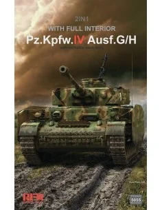 Pz.kpfw.IV Ausf.G/H 2in1 with full interior, 1/35 - Rye Field Model...