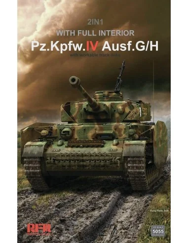 Pz.kpfw.IV Ausf.G/H 2in1 with full interior, 1/35 - Rye Field Model...