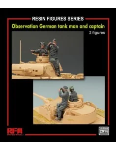 Observation German tank man and captain(2 resin figures), 1/35 - Ry...