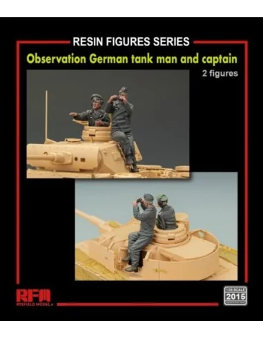 Observation German tank man and captain(2 resin figures), 1/35 - Ry...