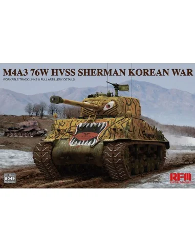 M4A3 76w hvss Sherman Korean war, 1/35 - Rye Field Model 5049