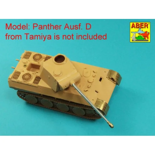 Barrel 7, 5cm KwK 42L/70 for German tank Panther, 1/48 - Aber Model...