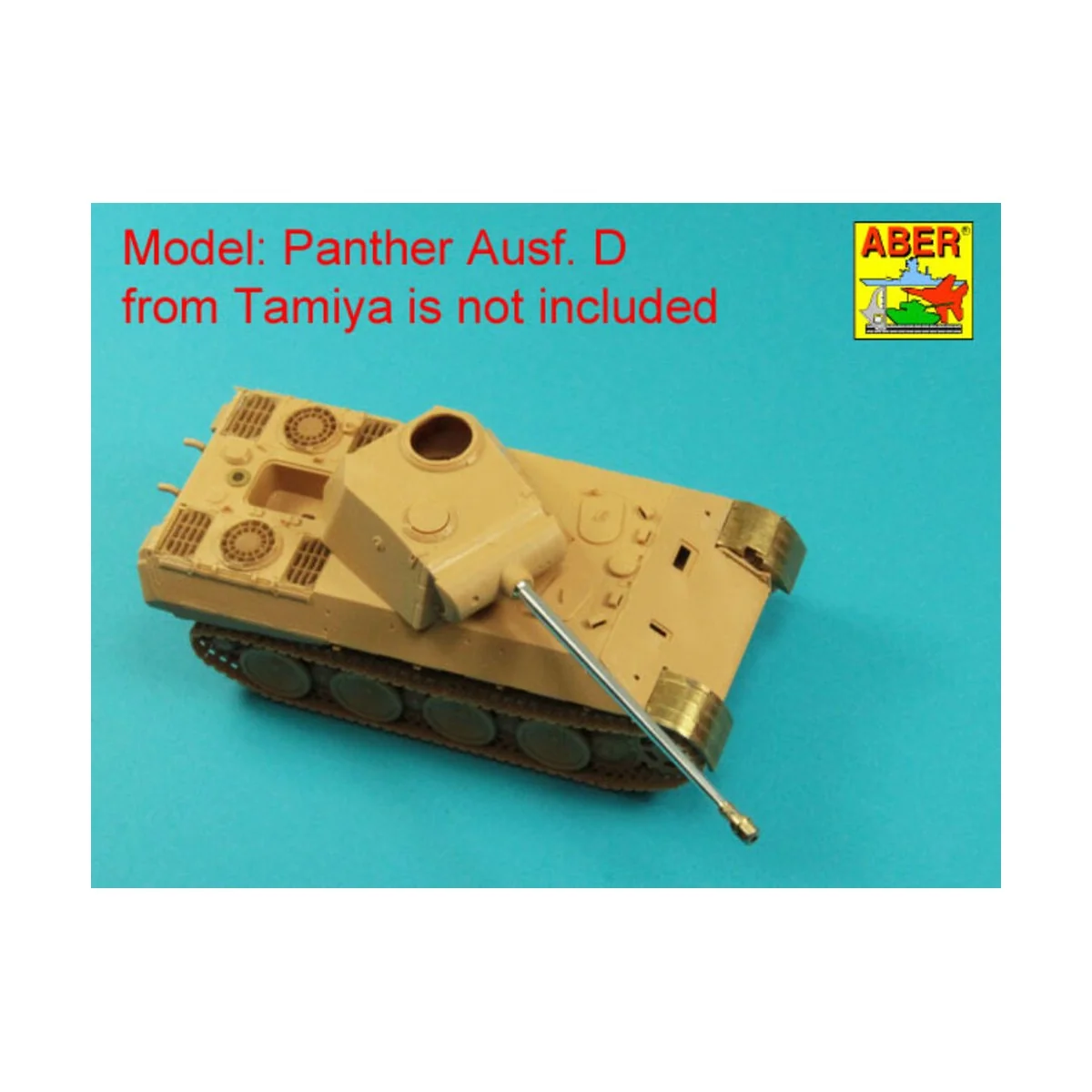 Barrel 7,5cm KwK 42L/70 for German tank Panther - Aber Models 48 L-43