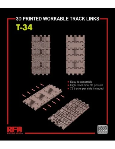 [NO_DESC] Workable track links for T-34 (3D printed ), 1/35 - Rye F...