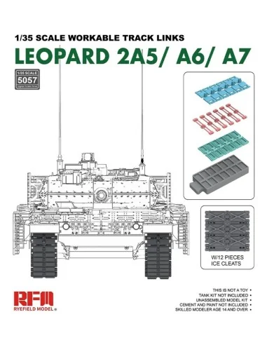 Workable track links for LEOPARD 2A5/A6/A7, 1/35 - Rye Field Model ...