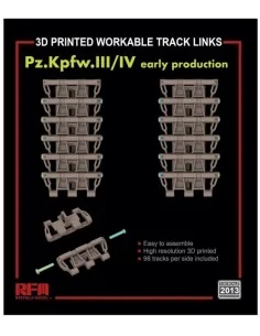 [NO_DESC] Workable track links for Pz. Kpfw. III /IV early producti...