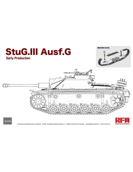 StuG. III Ausf. G Early Production with workable track links, 1/35 ...