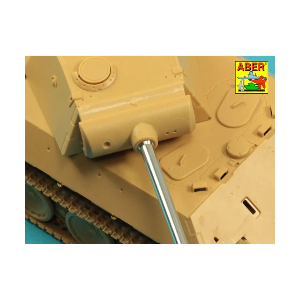 Barrel 7,5cm KwK 42L/70 for German tank Panther - Aber Models 48 L-43