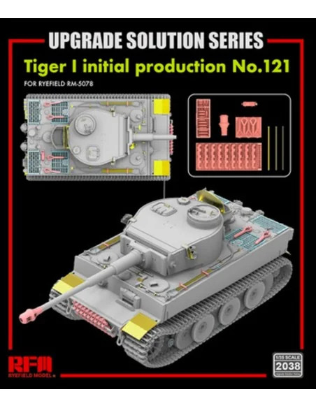 Upgrade set for 5078 Tiger I initial production No.121, 1/35 - Rye ...