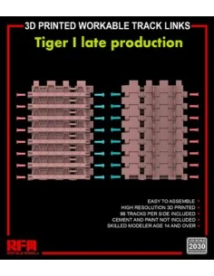 3D printed Workable track links for Tiger I late, 1/35 - Rye Field ...